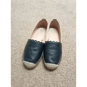 Kate Spade Gardenia Flats Loafers Women's Size 6.5 B Round Toe Black Espadrille